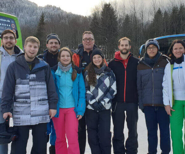 iTE Kollegen bei der Skiausfahrt 2020