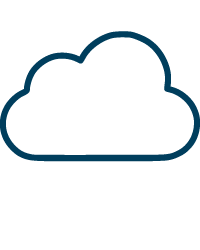 Wolke als Symbol für den Begriff Cloud