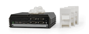 Maschinen-Modelle, einen Wolke und ein Edge Device als Symbolbild für Edge- und Cloud Computing