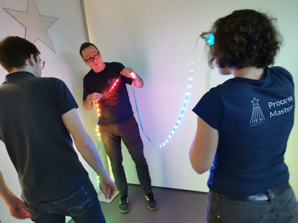 Foto von der Entwicklung des iTE SI Lighting Trees