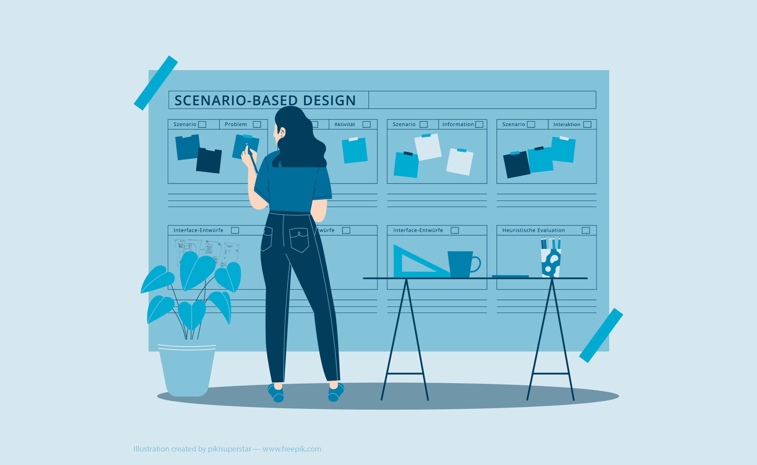 Illustration als Symbol für Scenario based Design